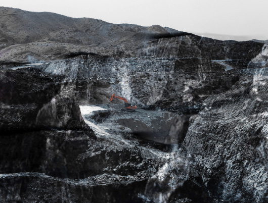 تصویری دورنما از معدن گیلسونایت و قیر طبیعی ماد-A perspective picture of Gilsonite mine and Maad natural bitumen